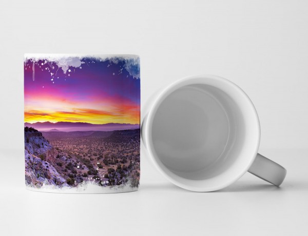 Paul Sinus Art Tasse Geschenk Landschaftsfotografie – Sonnenaufgang Bandelier National Monument