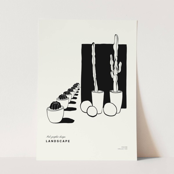 Paul Sinus Art Graphische Kunst Modern Dekorativ Illustration Minimal Schwarz Weiß