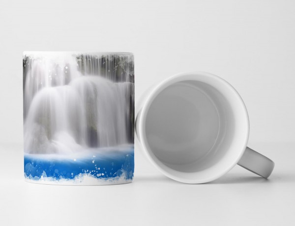 Paul Sinus Art Tasse Geschenk Landschaftsfotografie – Traumhafter Wasserfall