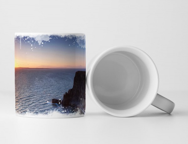 Paul Sinus Art Tasse Geschenk Landschaftsfotografie - Sonnige Cliffs of Moher