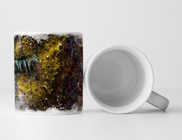 Paul Sinus Art Tasse Geschenk Künstlerische Fotografie – Glitzerndes Frauengesicht