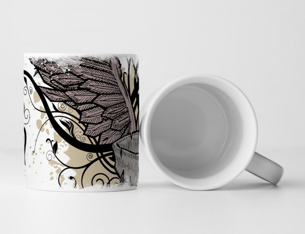 Paul Sinus Art EAU ZONE Motiv Spruch Tasse Geschenk