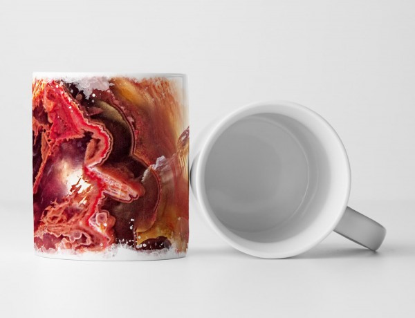 Paul Sinus Art Tasse Geschenk Künstlerische Fotografie – Rotpinke Geode