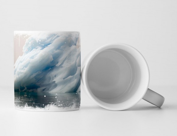 Paul Sinus Art Tasse Geschenk Landschaftsfotografie – Blauer Eisberg Grönland