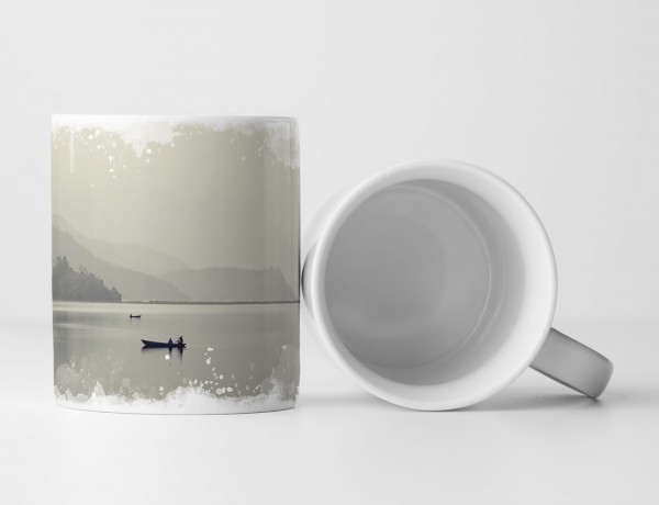 Paul Sinus Art Tasse Geschenk Landschaftsfotografie – Graue See