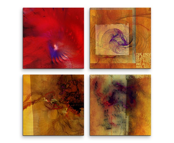 Paul Sinus Art Enigma174_4x30x30cm abstraktes Wandbild auf Leinwand