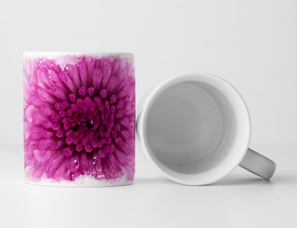 Paul Sinus Art Tasse Geschenk Pinke Blüte – Nahaufnahme