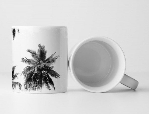 Paul Sinus Art Tasse Geschenk Naturfotografie – Kokospalmen mit Himmel