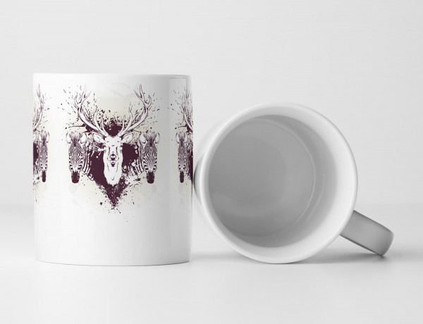 Paul Sinus Art EAU ZONE Motiv Spruch Tasse Geschenk