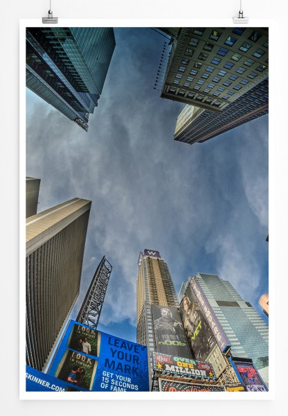 Paul Sinus Art 90x60cm Poster Architekturfotografie New Yorker Wolkenkratzer