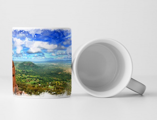 Paul Sinus Art Tasse Geschenk Landschaftsfotografie – National Park Niokolo Koba in Senegal