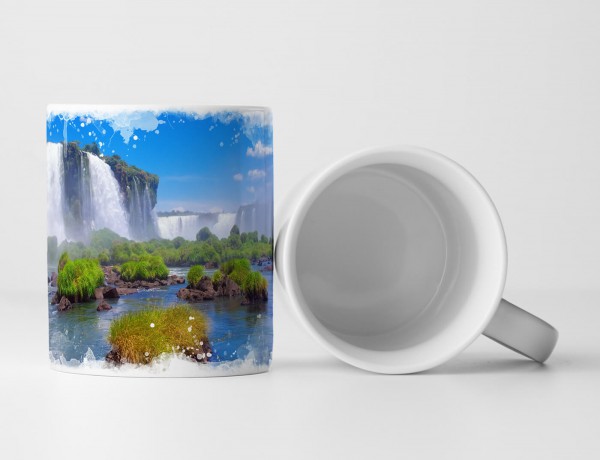 Paul Sinus Art Tasse Geschenk Landschaftsfotografie – Malerische Wasserfälle