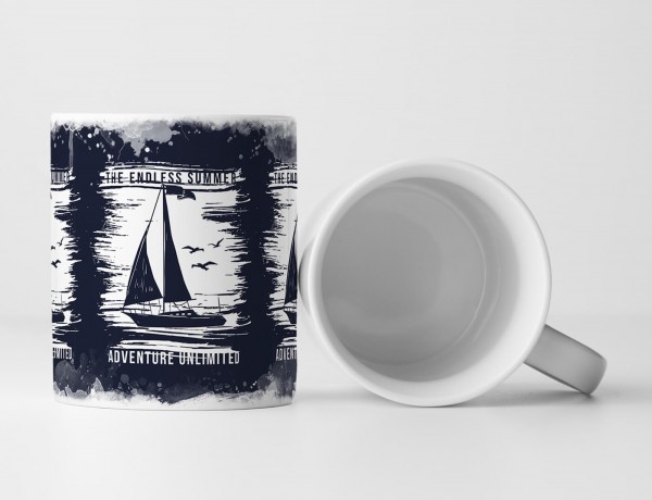 Paul Sinus Art EAU ZONE Motiv Spruch Tasse Geschenk