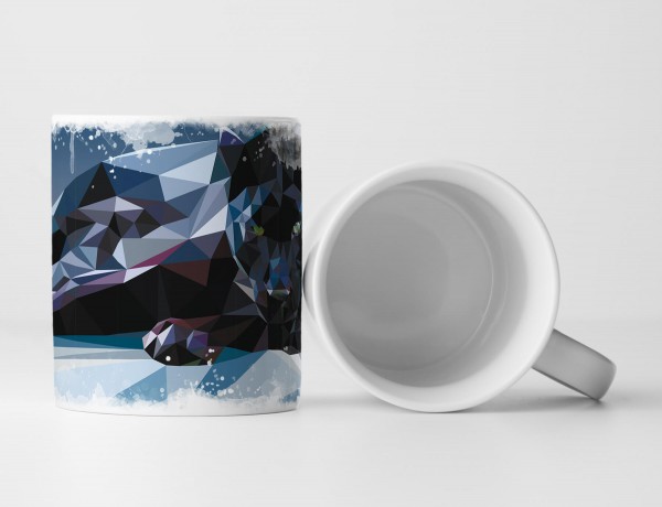 Paul Sinus Art Tasse Geschenk Polygonaler Panther