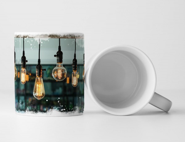 Paul Sinus Art Tasse Geschenk Fotografie – Glühlampen in einer Reihe