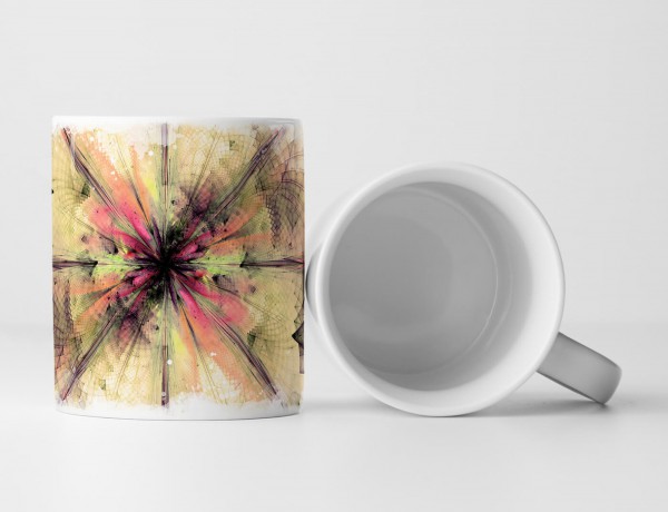 Paul Sinus Art Tasse Geschenk Abstrakte geometrische Blüte