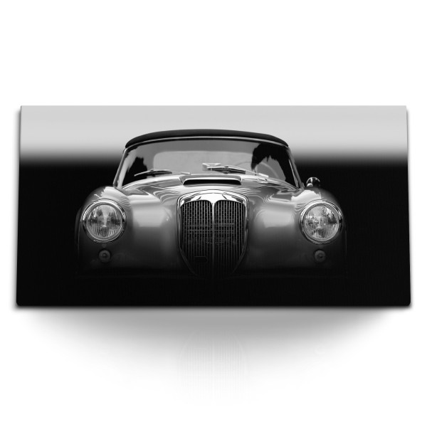 Paul Sinus Art Kunstdruck Bilder 120x60cm Schwarz Weiß Fotografie Oldtimer Traumauto Auto