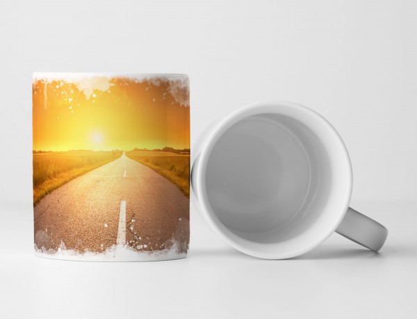 Paul Sinus Art Tasse Geschenk Landschaftsfotografie – Der Weg zur Sonne