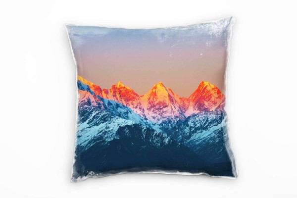 Paul Sinus Art Landschaften, Felsen, Berge, Sonnenlicht Deko Kissen 40x40cm für Couch Sofa Lounge Zierkissen