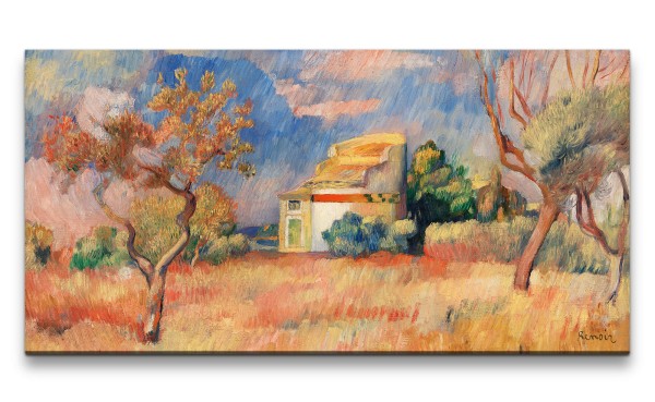 Paul Sinus Art Remaster 120x60cm Pierre-Auguste Renoir weltberühmtes Wandbild Impressionismus Dovecote at Bellevue