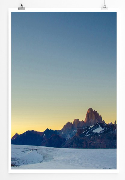 Paul Sinus Art 90x60cm Poster Mount Fitz Roy bei Sonnenaufgang