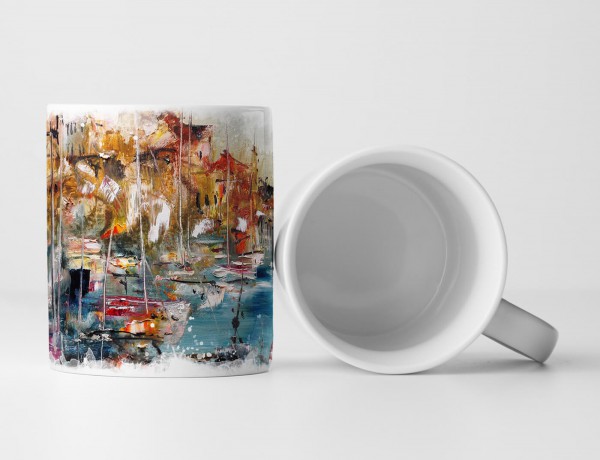 Paul Sinus Art Tasse Geschenk Bild – Küste der Insel Lesbos Griechenland