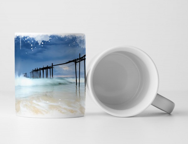 Paul Sinus Art Tasse Geschenk Sturm am Meer