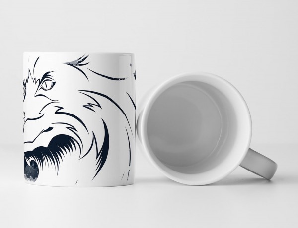 Paul Sinus Art EAU ZONE Motiv Spruch Tasse Geschenk