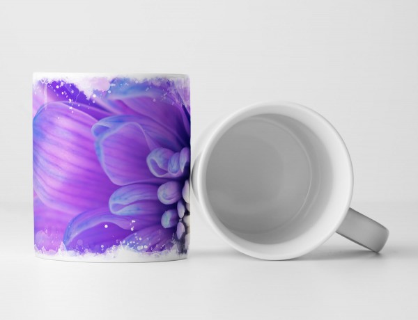 Paul Sinus Art Tasse Geschenk Makroaufnahme – Violette Blume