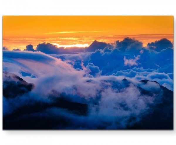 Paul Sinus Art Wolkenformation überm Berg - Leinwandbild