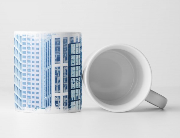 Paul Sinus Art Tasse Geschenk Architekturfotografie – Blaue Perfektion