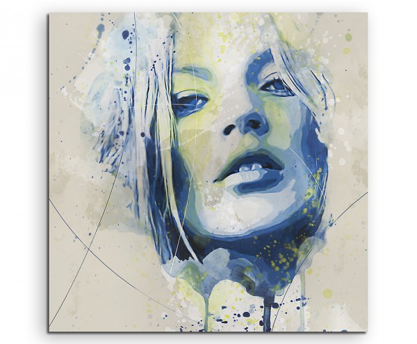 Kate Moss I Aqua 60x60cm Aqua Art Wandbild