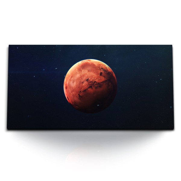 Paul Sinus Art Kunstdruck Bilder 120x60cm Roter Planet Mars Weltall Sterne Kosmos