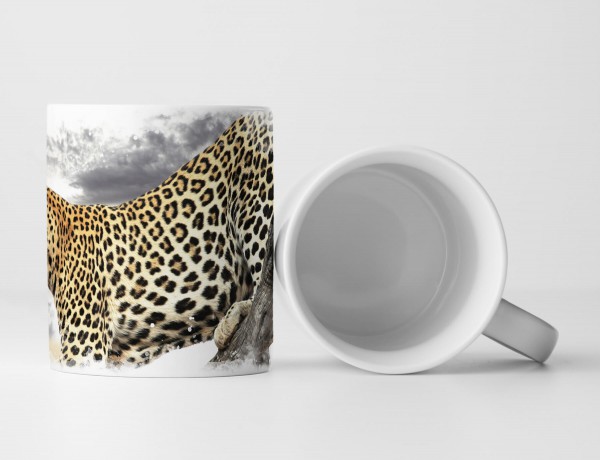 Paul Sinus Art Tasse Geschenk Tierfotografie – Anmutiger Leopard