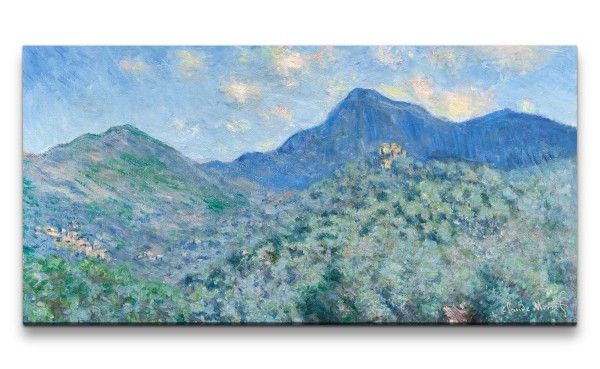 Paul Sinus Art Remaster 120x60cm Claude Monet Impressionismus weltberühmtes Wandbild Valle Buona Berge Sommer Zeitl