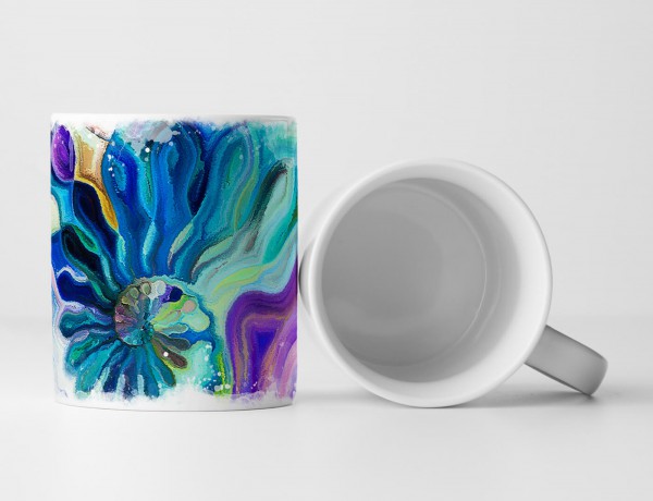 Paul Sinus Art Tasse Geschenk Bild – Bunte fließende Formen