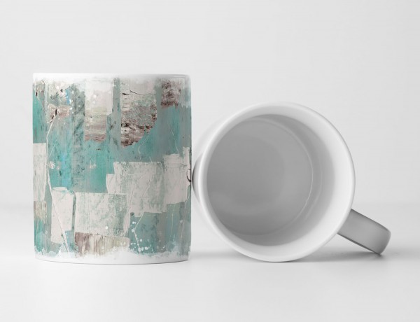 Paul Sinus Art Tasse Geschenk weiß-pulverblau, teils hellgrau