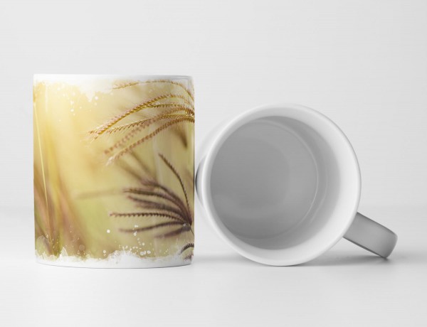 Paul Sinus Art Tasse Geschenk Naturfotografie – Grasblume und Licht