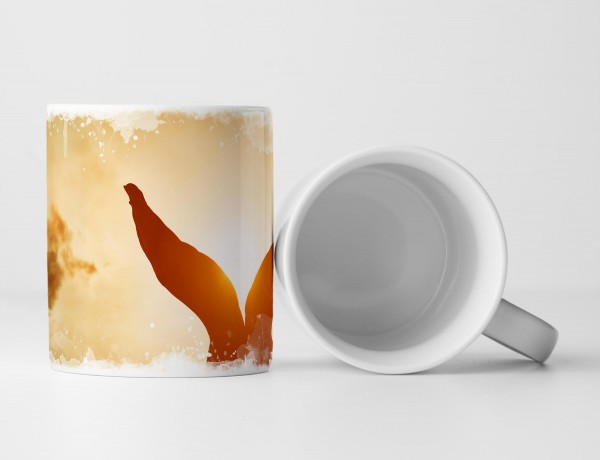 Paul Sinus Art Tasse Geschenk Fotografie – erhobene Hände halten die Sonne