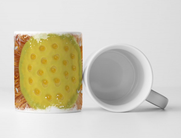 Paul Sinus Art Tasse Geschenk Naturfotografie – Witzige Blüte in Makroaufnahme