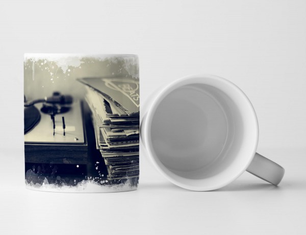 Paul Sinus Art Tasse Geschenk Plattenspieler – Schallplatten Vintage Fotografie