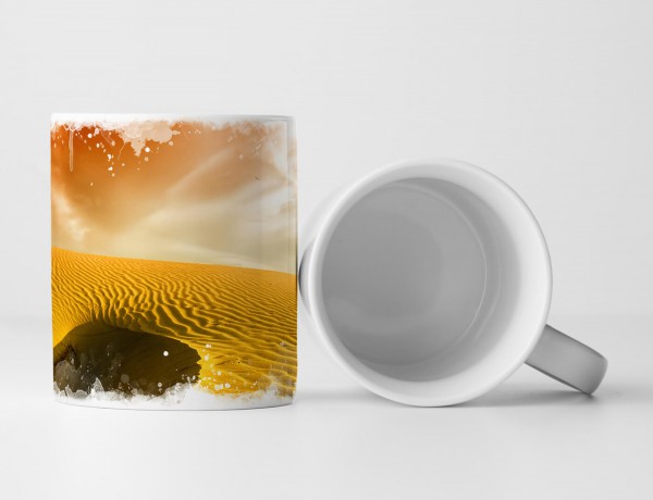 Paul Sinus Art Tasse Geschenk Landschaftsfotografie – Wüstensand