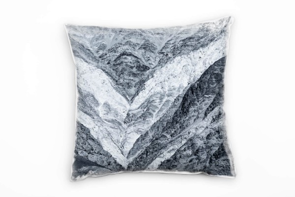 Paul Sinus Art Natur, Felsen, grau Deko Kissen 40x40cm für Couch Sofa Lounge Zierkissen