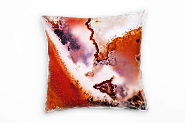 Paul Sinus Art Abstrakt, rot, orange, blau, gelb Deko Kissen 40x40cm für Couch Sofa Lounge Zierkissen