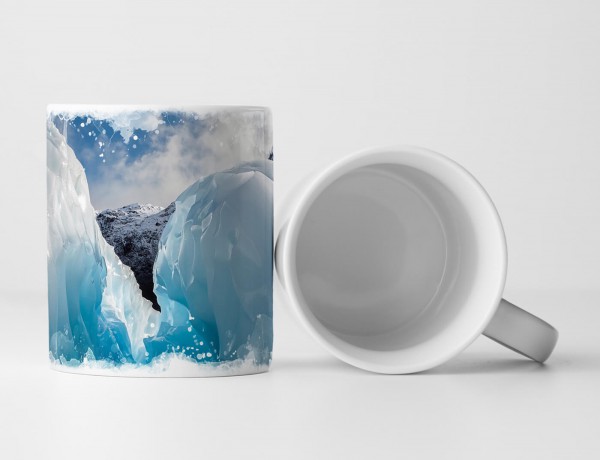 Paul Sinus Art Tasse Geschenk Landschaftsfotografie – Fox Gletscher Neuseeland