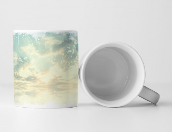 Paul Sinus Art Tasse Geschenk Landschaftsfotografie – Sonniger Wolkenhimmel