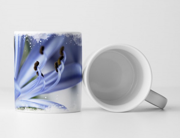 Paul Sinus Art Tasse Geschenk Naturfotografie – Blaue Blume