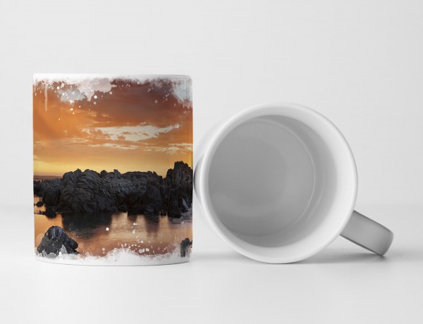 Paul Sinus Art Tasse Geschenk Landschaftsfotografie – Sonnenaufgang nach Gewitter