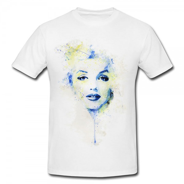 Paul Sinus Art Marilyn Monroe II Premium Herren und Damen T-Shirt Motiv aus Paul Sinus Aquarell