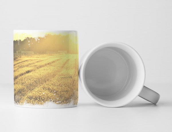 Paul Sinus Art Tasse Geschenk Landschaftsfotografie – Acker im Sonnenschein